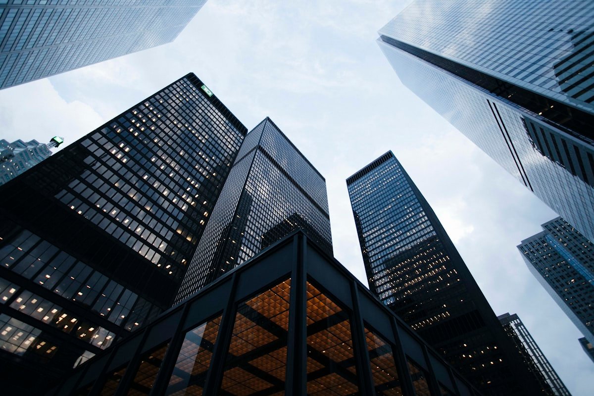 Growing commercial business district representing San Antonio Texas business economy